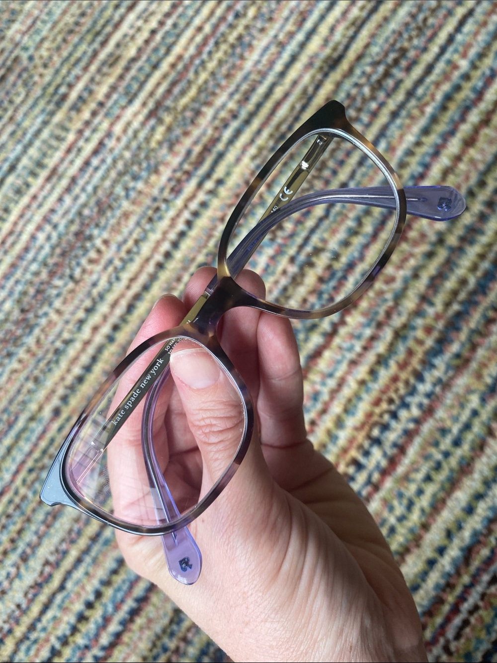 Kate Spade New York Natalia purple/tortoise shell frames